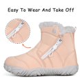 thumbnail image 4 of Kids Barefoot Snow Boots Wide Width Ankle Booties for Girls Boys, 4 of 7