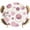 Pink, variant on Elastic Fitted Round Tablecloth, Purple Polka Dots Waterproof Stretch Table Cover for 36"-44" Tables, Modern Abstract Art Washable Outdoor Tablecloths for Patio, Picnic, Camping