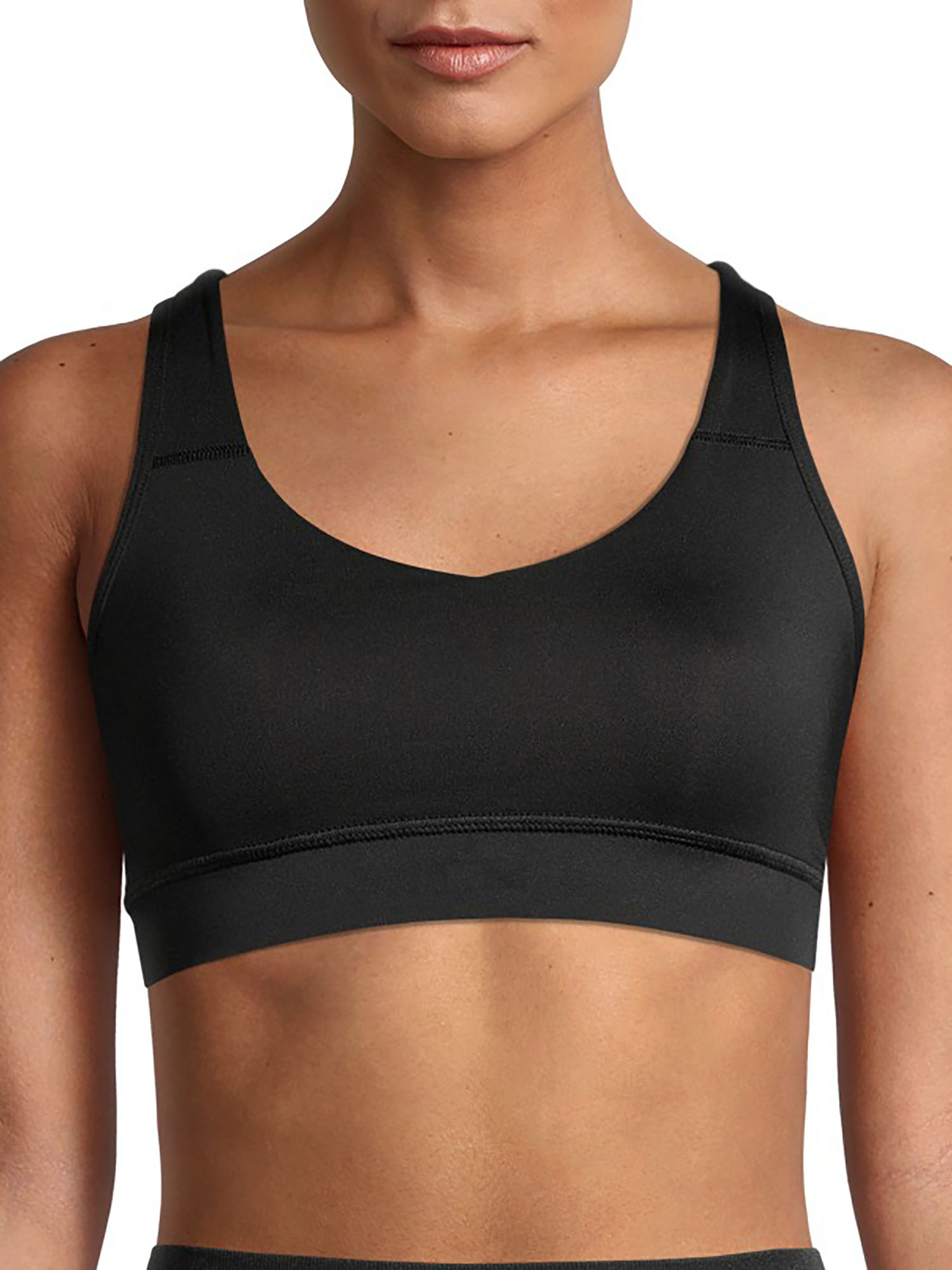4 Pack Reebok Girls’ Bralette Racerback Seamless Longline Cami Bralette with Removable Pads