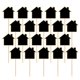 thumbnail image 2 of Wooden Mini Blackboard Toppers for Garden Decor with Black Shape 20 Pieces, 2 of 4