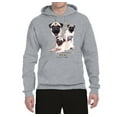 thumbnail image 2 of If It's Not a Pug It's Just a Dog Gift | Mens Dog Lover Hooded Sweatshirt Graphic Hoodie, Heather Grey, X-Large, 2 of 3