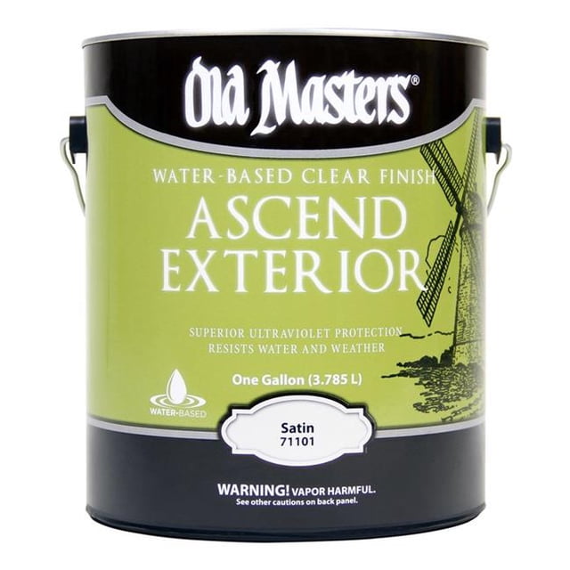Old Masters 1001187 1 gal Ascend Finition Satinée Claire à Base d'Eau - Lot de 2