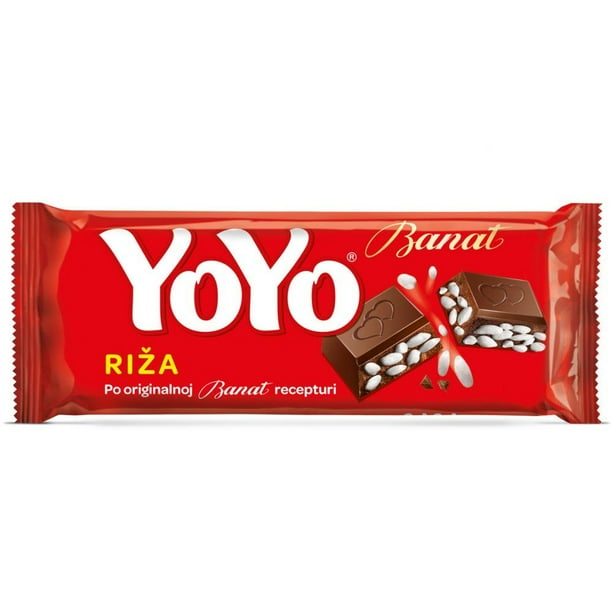 YOYO Chocolate Bar with Puffed Rice, 150g