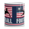 thumbnail image 3 of Football Accessories American Pride Coffee Tea Ceramic Mug Office Work Cup Gift 15oz, 3 of 3