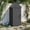 Black, variant on Nihsuao Vertical Outdoor Storage Shed, Waterproof Resin Outdoor Storage Cabinet, Lockable Small Tool Shed with Removable Shelves & 12 Hooks, Gray
