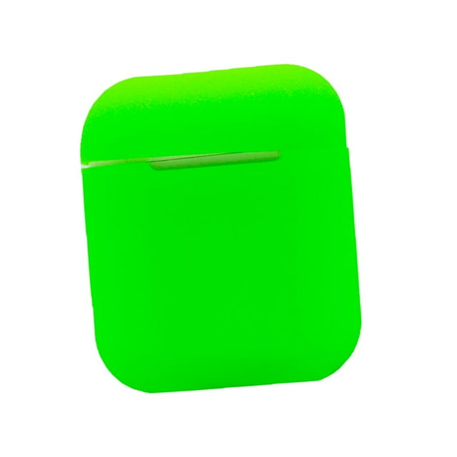 Funda Cubierta Protectora de Silicona para Estuche de Carga de con Mosquetón Desmontable Verde
