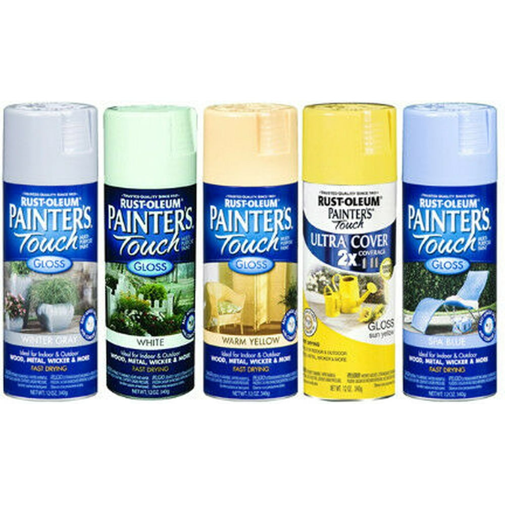 RustOleum 249091 12Oz Warm Yellow Painters Touch 2X Ultra Spray Paint