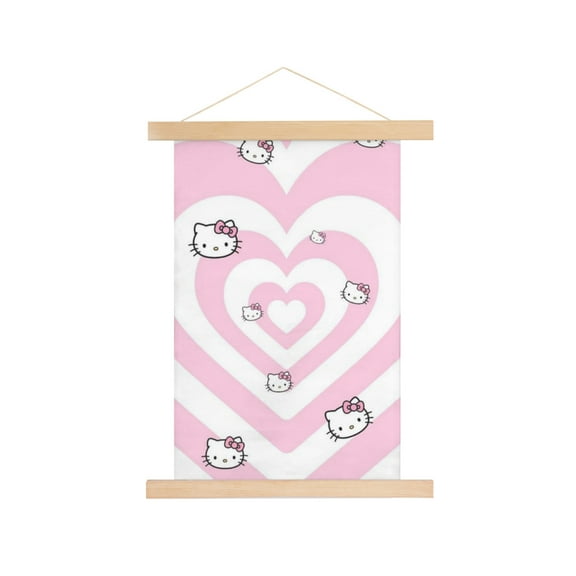 Hello Kitty Wall Decor Fun Cartoon Wall Art for Home Decorating One Size