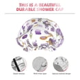 thumbnail image 3 of KLL Lavender Flowers Pattern Shower Cap & Bath Cap for Women,Reversible Oversized Waterproof Shower Caps for all Hair Lengths,Elastic Reusable Bathing Hair Cap, 3 of 6