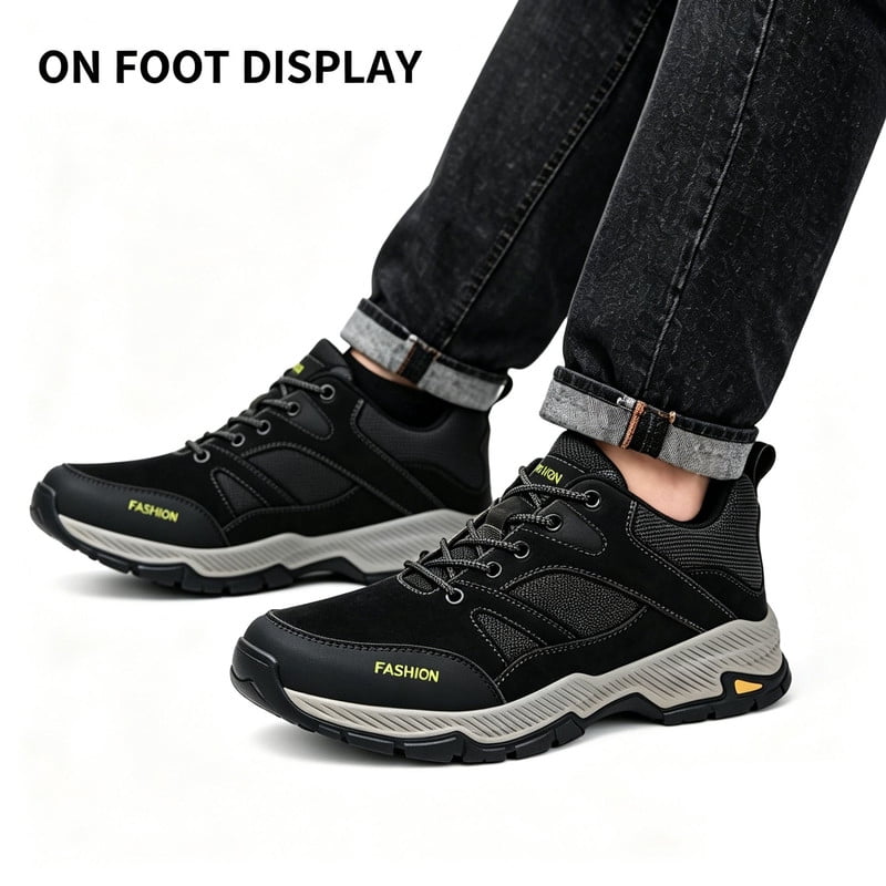 CHICVOMEY Comfortable Sneaker Men Lightweight Breathable Hiking Shoes Versatile Casual Athletic Shoes Ideal for Walking Hiking & Travel