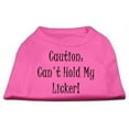 thumbnail image 1 of Can't Hold My Licker Screen Print Shirts Bright Pink Med (12), 1 of 1