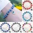 thumbnail image 4 of EOEMY Hand Of Fatima Turkey Eyes Blue Evil Eye Bracelet Handmade Women'S Resins Bead-7-Style 7, 4 of 9