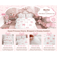 thumbnail image 5 of Manfei Pink Bow Twin Comforter Sets For Girls, Cute Bowknot Kawaii Ribbon Bow Bedding Set For Girl Reversible 2 Pieces, 5 of 9
