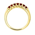 thumbnail image 2 of Primal Gold 10 Karat Yellow Gold Garnet Birthstone and Diamond Ring, 2 of 7