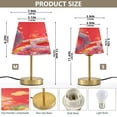 thumbnail image 2 of Modern Minimalist Cone Desk Lamp Antique Bronze Base & Linen Shade Bedside Table Lamp for Bedroom Living Room, Office, Dorm Cute Snake Medium, 2 of 8