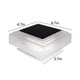 thumbnail image 3 of Farola Solar De Pilar, Luz De Jardín Exterior De Plástico Blanco Con Led Cálido, 12 X 12 X 9,5 Cm, Diseño Impermeable Para Iluminación Nocturna Automática, Perfecta Para Cercas.,Vsgery, 3 of 9