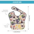 thumbnail image 4 of Zufioo Watercolor Bottles And Glasses Print Toddler Adjustable Waterproof Bib, 11.6x15 Inch Feeding Bib Suitable for 6-24 Month Babies, 4 of 8