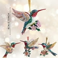 thumbnail image 2 of Christmas Ornament Featuring Hummingbird, Holiday Hanging Decor for Outdoor Yard Door Tree, Women Gifts & Gift Exchange Idea, Solelylife Spirit Bluebird Style Home Decoration, 2 of 8
