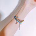 thumbnail image 5 of Jusqu'à 65 % de Rabais sur les Colliers SMihono pour Femmes, Chaîne de Clavicule Courte Colorée, Collier Arc-en-Ciel, 5 of 5