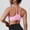 Pink, variant on Women's Fashion Solid Color Thin Strap Sports Bra Seamless U-Back Backless Yoga Bra Sexy Wireless Workout Bras