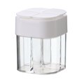 thumbnail image 1 of Ounissouiy 4 rejillas tarros magnéticos para especias cocina pimentero Picnic herramientas para hierbas y especias estante latas de especias de plástico Cocina y Comedor Blanco Ounissouiy HA005159-01, 1 of 6