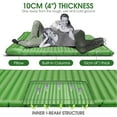 thumbnail image 4 of Matelas de Couchage Gonflable Double Épais de 1 Pouce avec Oreiller et Pompe Intégrée, Matelas de Couchage Léger et Imperméable, Lit Pneumatique pour le Camping, les Voyages en Voiture, la Randonnée, le Randonnée, 4 of 8