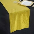 thumbnail image 4 of BalsaCircle 12" x 108" Shiny Mirror Foil Tulle Table Runner Gold, 4 of 6