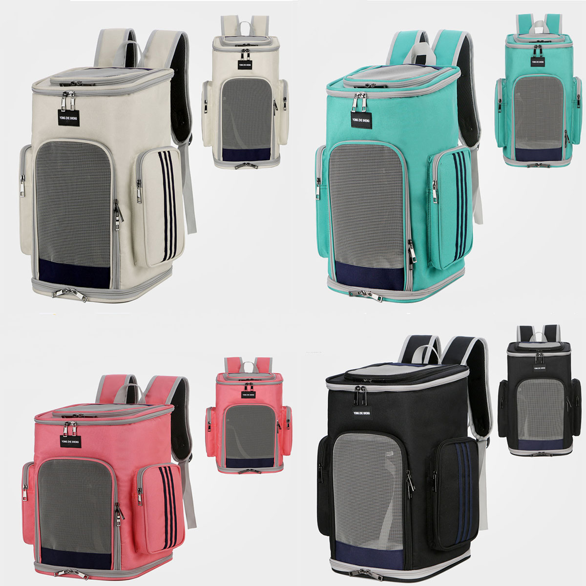 Pet Carrier Backpack Cat Carrier Backpack Dog Carrier Backpack for Small Cats Dogs Wide Use Breathable Strong and Durable Pet Backpack(Green)