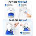 thumbnail image 7 of Wall Mount Hat Rack 2-pack, Baseball Cap Organizer Storage Holder with Hooks for Closet Door, Space Saving Hanging Display, 7 of 7