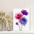 thumbnail image 2 of Watercolor Poppy Flower Canvas Print, Suitable for Living Room Bedroom Office Hallway Dining Room Hotel Gift for Her, 2 of 8