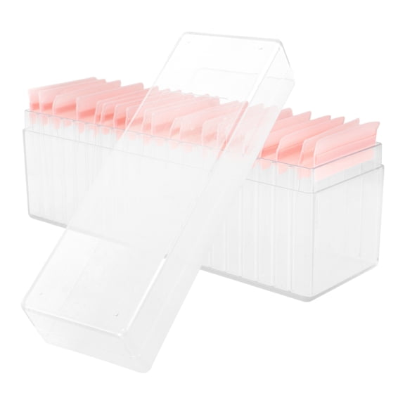 Mobestech 1Set Lightweight Pink Jewelry Storage Box with Sealable Bags for Earrings and Necklaces