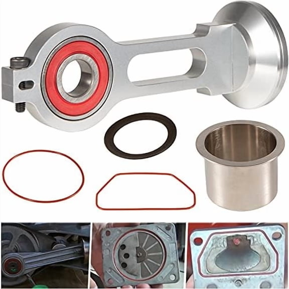 KK-4835 Compressor Piston Kit Connecting Rod Replacement Kit Perfectly Fits for Sears Craftsman Devildiss Dewalt Porter Cable Oil Free Air Compressor Pump, Comparable to KK-4835 KK-5081 A02743$$Tools