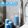 thumbnail image 2 of Vensio -Disposable Toilet Brush Set with 24 Replacement Refills, Marine Scented Sponges with Cleaning Factor, Wall Mounted Toilet Bowl Cleaner with Extended Handle, 2 of 10