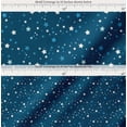 thumbnail image 2 of Soimoi Blue Cotton Poplin Fabric Stars Star Print Fabric by the Yard 42 Inch Wide, 2 of 7