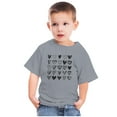 thumbnail image 4 of Lilgiuy Toddler Valentine's Day T-Shirts Solid Color Love Heart Graphic Top Tee Summer Short Sleeve Crewneck Boys Girls Clothes for Daily Wear (Gray), 4 of 4