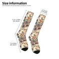 thumbnail image 5 of Bingfone Compression Socks For Women And Men Long Socks For Running Athletic Cycling Nurse-Floral With Birds And Fantasy Flowers, 5 of 9