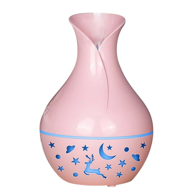 WIFKLSIIPG Humidificateur de Bureau Étoilé en Forme de Vase Lampe Colorée Mini Machine d'Aromathérapie Atomisante Ciel Étoilé