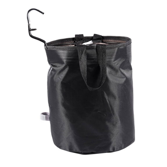 EXHUMKY Durable Black Front Hanging Basket for Bike Handlebar Convenient Storage Bag
