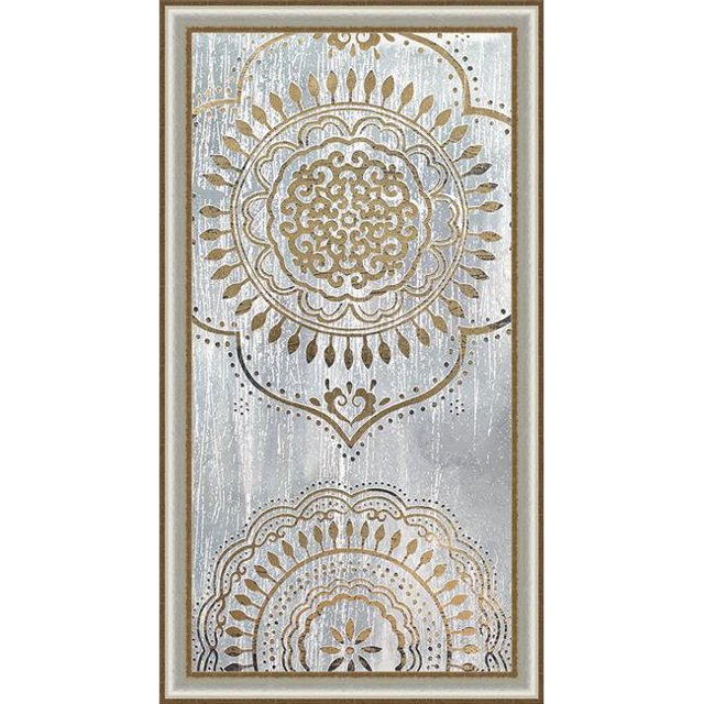 Somerset House Publishing 2291 Indigo Mandala I&44; Impression d'Art Texturé Encadré