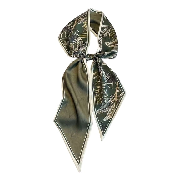 Miaoju Silk Like Head Scarf Women's Fashion Square Neck Satin Scarfs for Bag Hair Scarves Gift