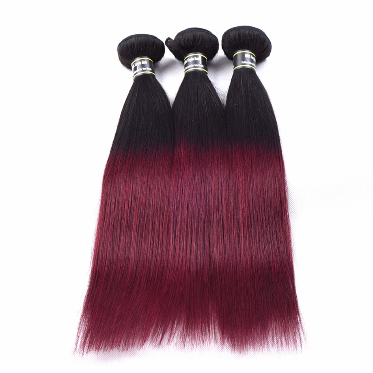 Beroyal Brazilian Straight Hair Ombre Hair Bundles Burgundy 1b Human Hair Weave 10 12 14 Walmart Com Walmart Com
