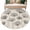 Beige, variant on Round Rug 5Ft Washable Non-Slip, Spring Dandelion Circle Area Rugs for Living Room Bedroom, Modern Country Flower Black White Indoor Floor Mats Carpet Runner for Home Decor Aesthetic