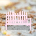 thumbnail image 1 of Simulación 1/12 casa de muebles BJD de muñeca Micro paisaje sillón modelo jardín parque decoración accesorios asiento doble rosa Salvador banco de la casa de muñecas, 1 of 10