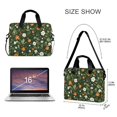 thumbnail image 3 of FORMRS 16" Laptop Sleeve Bag Carrying Case with Handle Travel Shoulder Briefcase, Green Flowers Pattern, 3 of 8