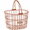 Orange, variant on Nantucket Bicycle Basket Co. Surfside Adult Wire D-Shape Basket, Purple