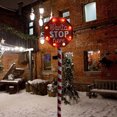 thumbnail image 2 of Christmas Solar Garden Lights Outdoor – Snowman Candy Design, Iron Construction, Decorative Holiday Pathway Lights, Waterproof, 2 of 5