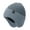 Grey Blue, variant on Winter Fleece Line Beanie Hats with Earflap for Men Women, Outdoor Warm Thermal Knitted Stocking Caps(Navy Blue)