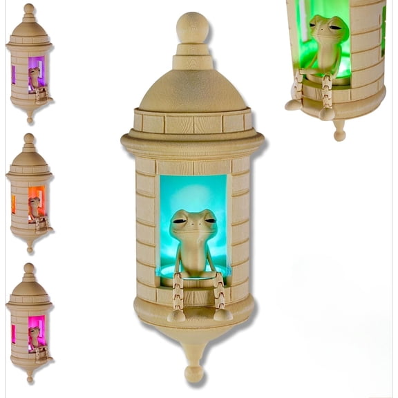 Puerto Rican Garita Wall Lamp with Coqui Sound, Multi-Color LED Night Light & Remote Control Decor