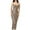 Beige womens dresses, variant on Summer Saving Wycnly Womens Dresses Cocktail Party Prom Sexy Slim Slit Spaghetti Strap Dresses Sleeveless Crewneck Solid Long Summer Dress Beige S Up to 65% off