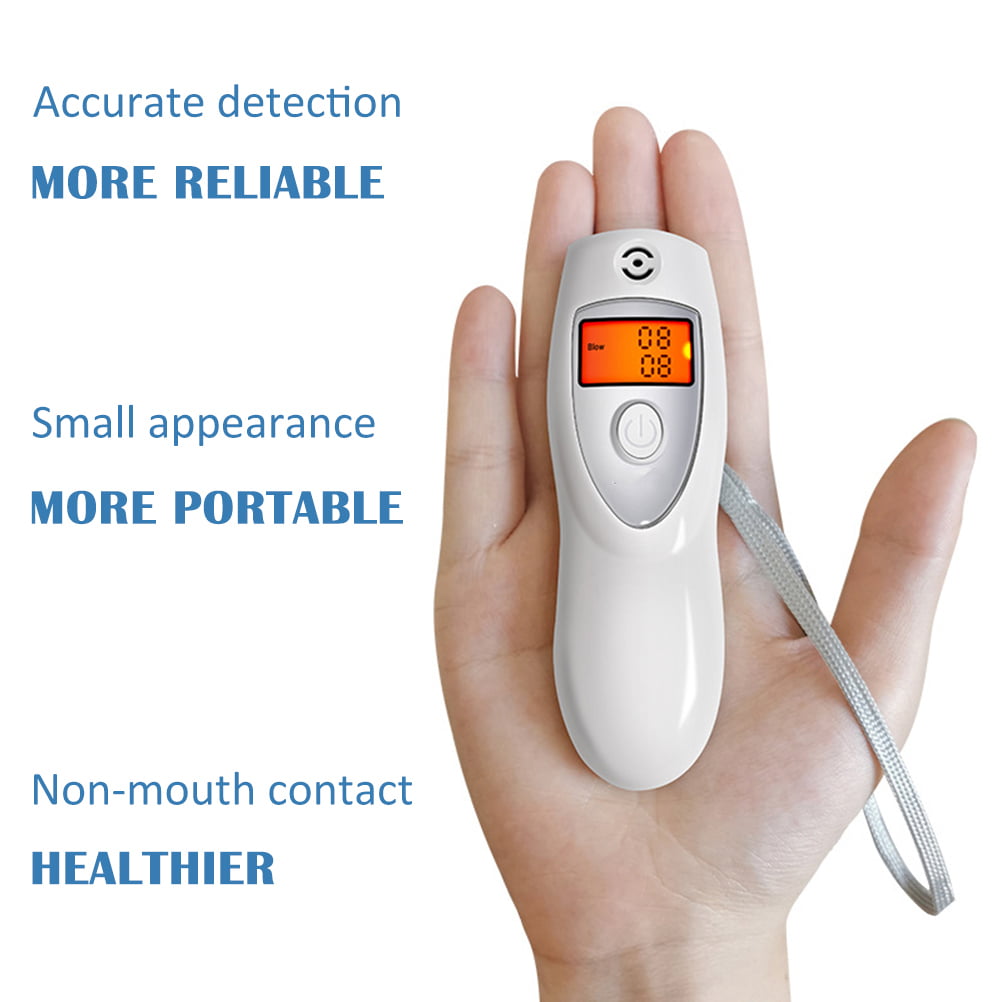 Auto Power off Pineocus Breathalyser,Alcohol Tester,Breathalyzer Audible Alert Portable Alcohol Tester with Dual LCD Screen for Drivers or Home Use Range 0.0-1.9g/l 